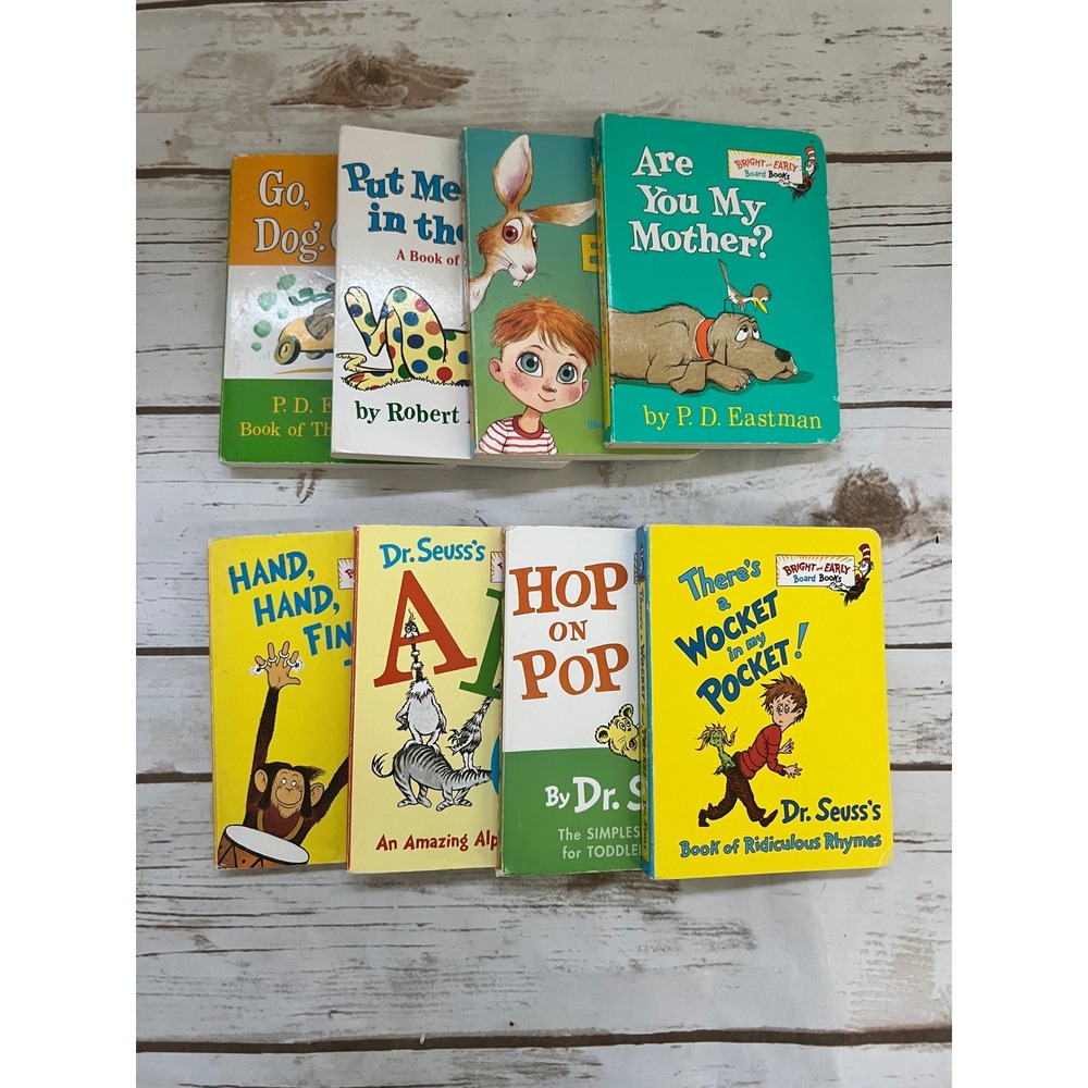 Dr. Seuss Bright and Early Board Books Multicolor 8 Book Bundle Set OS